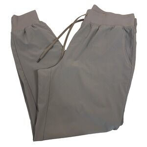 CRZ YOGA Stretch Drawstring Jogger Womens Large(12) Ink Gray Lightweight‎ Casual